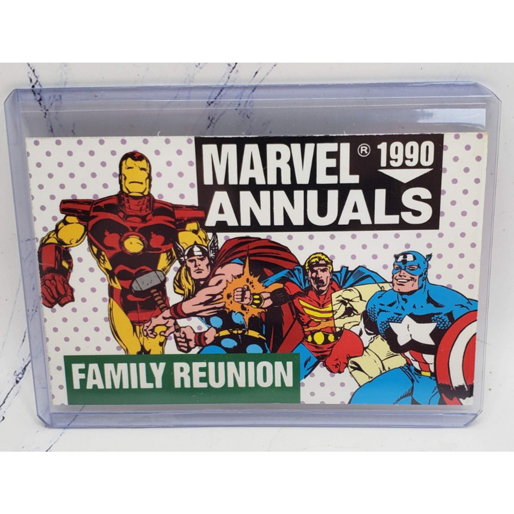Marvel Annuals 1990 Family Reunion Promo Card, The Terminus Factor, Marvel Comic